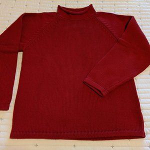 J. Crew 1990's Cotton Rollneck Sweater, Unisex (Men's Med)